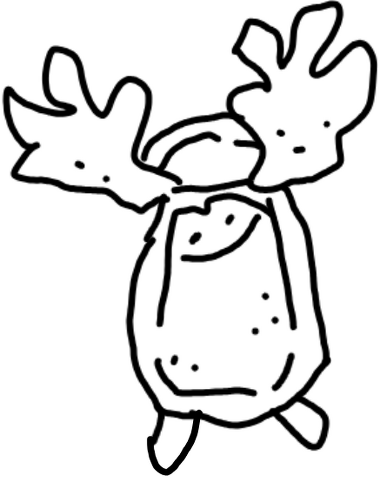 Scribbled saltot line