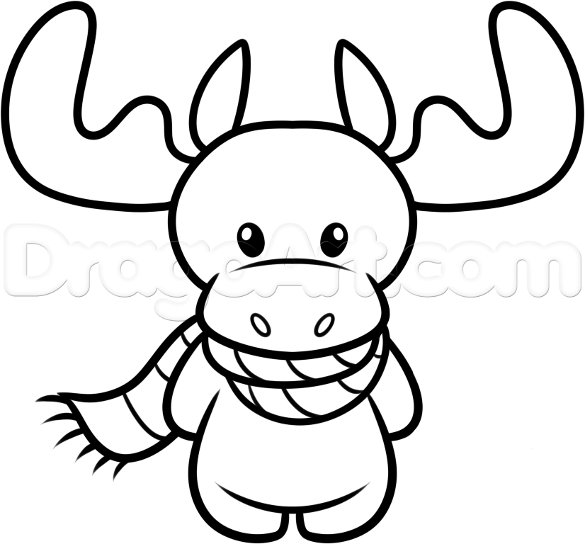 How to draw a christmas moose step by step christmas stuff seasonal free online drawing tutorâ christmas pictures to draw christmas drawing christmas sketch