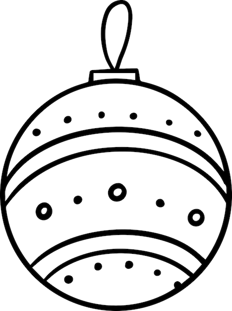 Page coloring christmas ornaments images