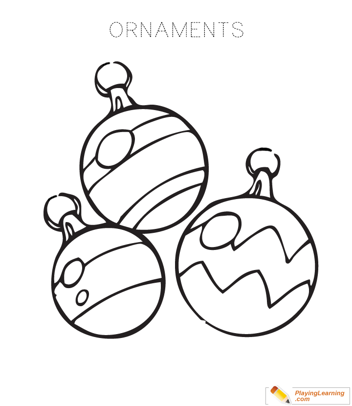 Christmas ornament coloring page free christmas ornament coloring page