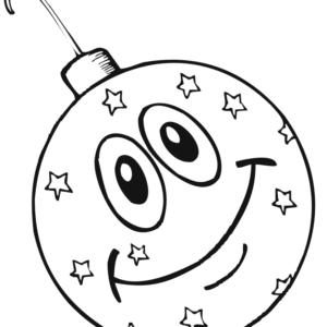Christmas ornaments coloring pages printable for free download
