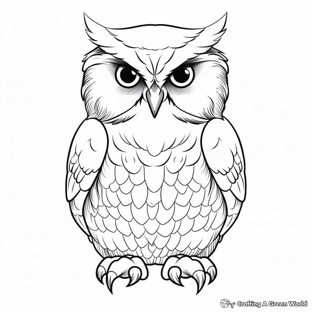 Owl coloring pages