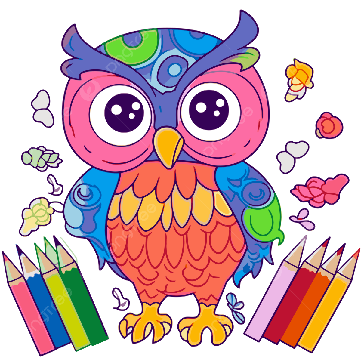 Coloring clipart color by number owl coloring coloring book colorful drawing app for kids coloring cartoon vector car drawing cartoon drawing book drawing png and vector with transparent background for free download
