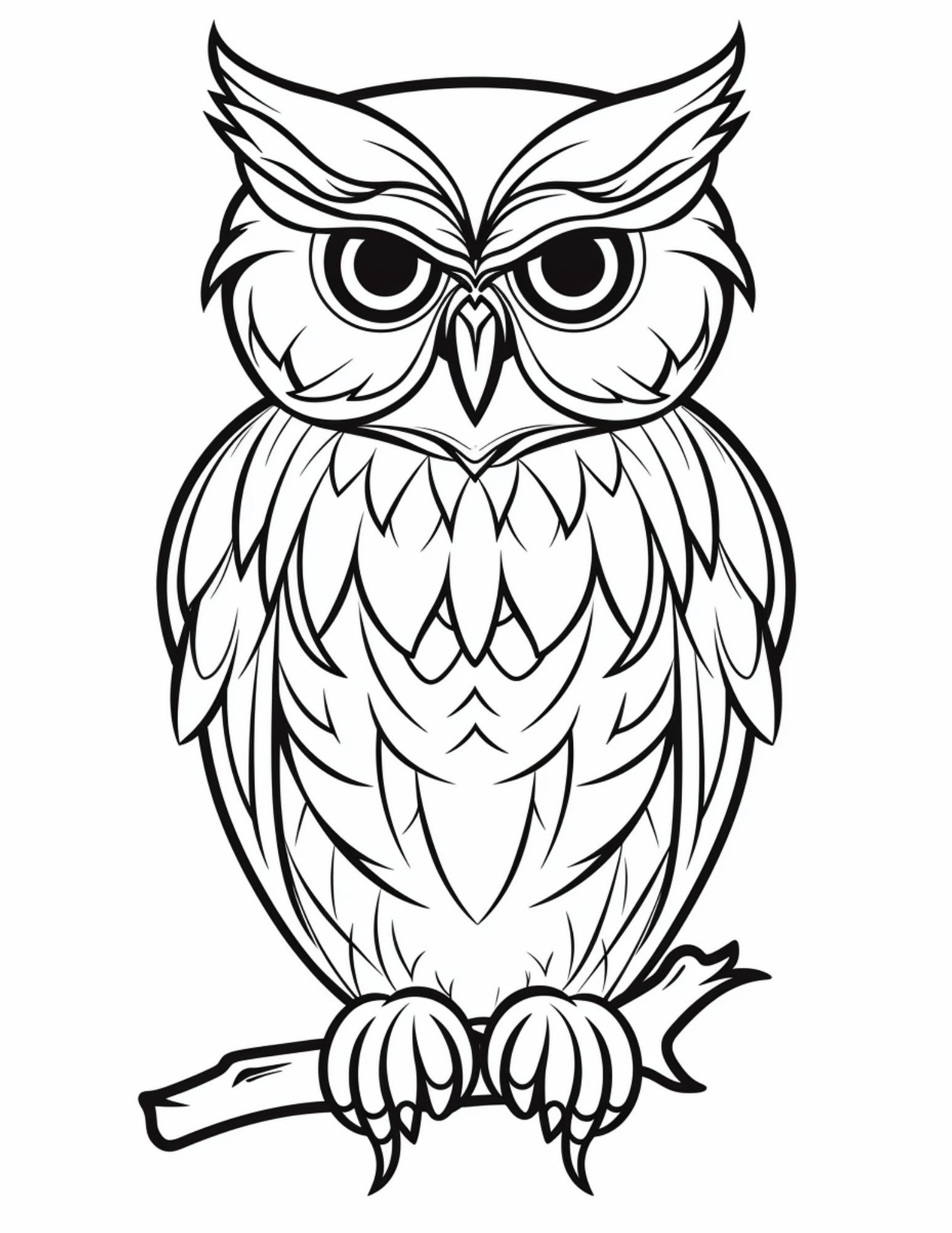 Owl coloring pages