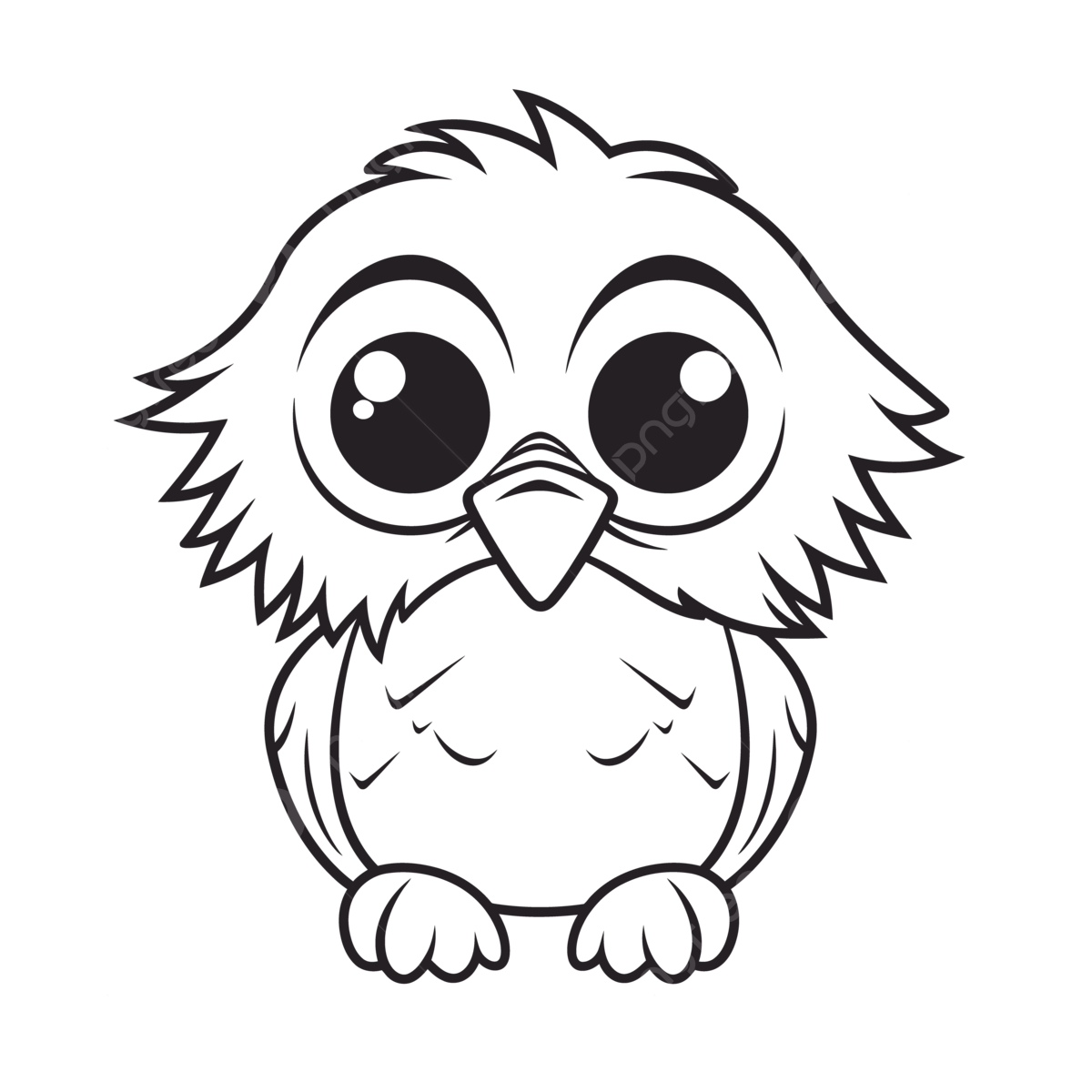 Snowy owl outline png transparent images free download vector files