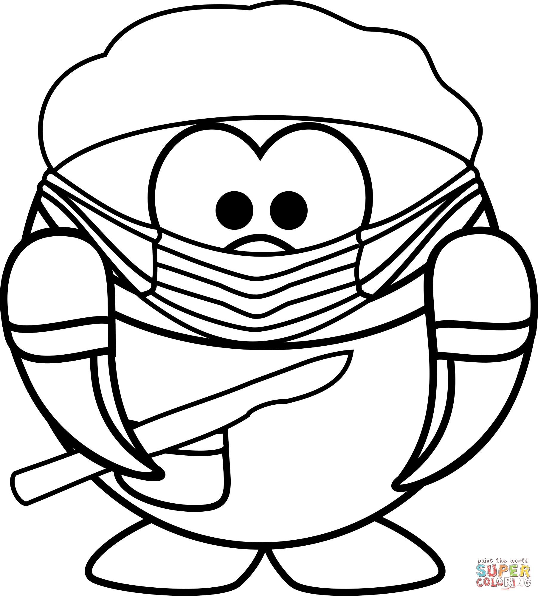 Surgeon penguin coloring page free printable coloring pages