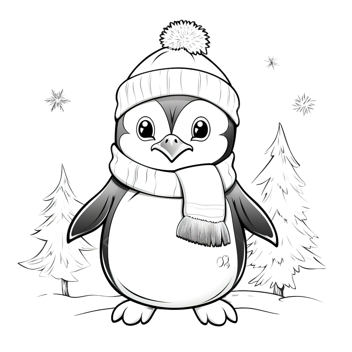 Penguin drawing png vector psd and clipart with transparent background for free download