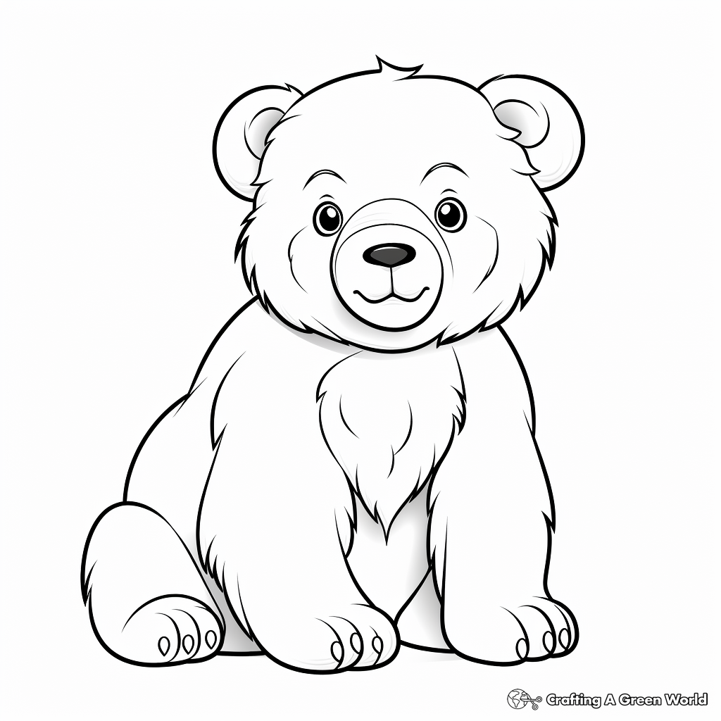 Polar bear coloring pages
