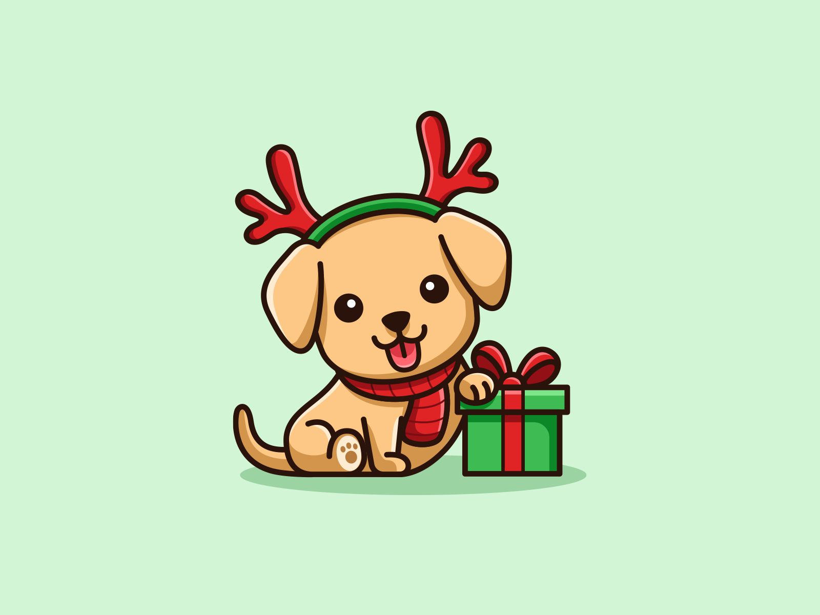 Christmas puppy christmas drawing christmas puppy christmas cartoons