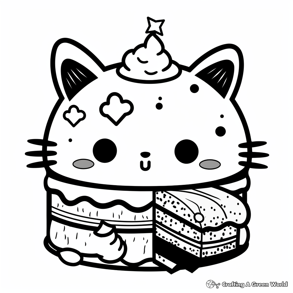 Food kawaii coloring pages