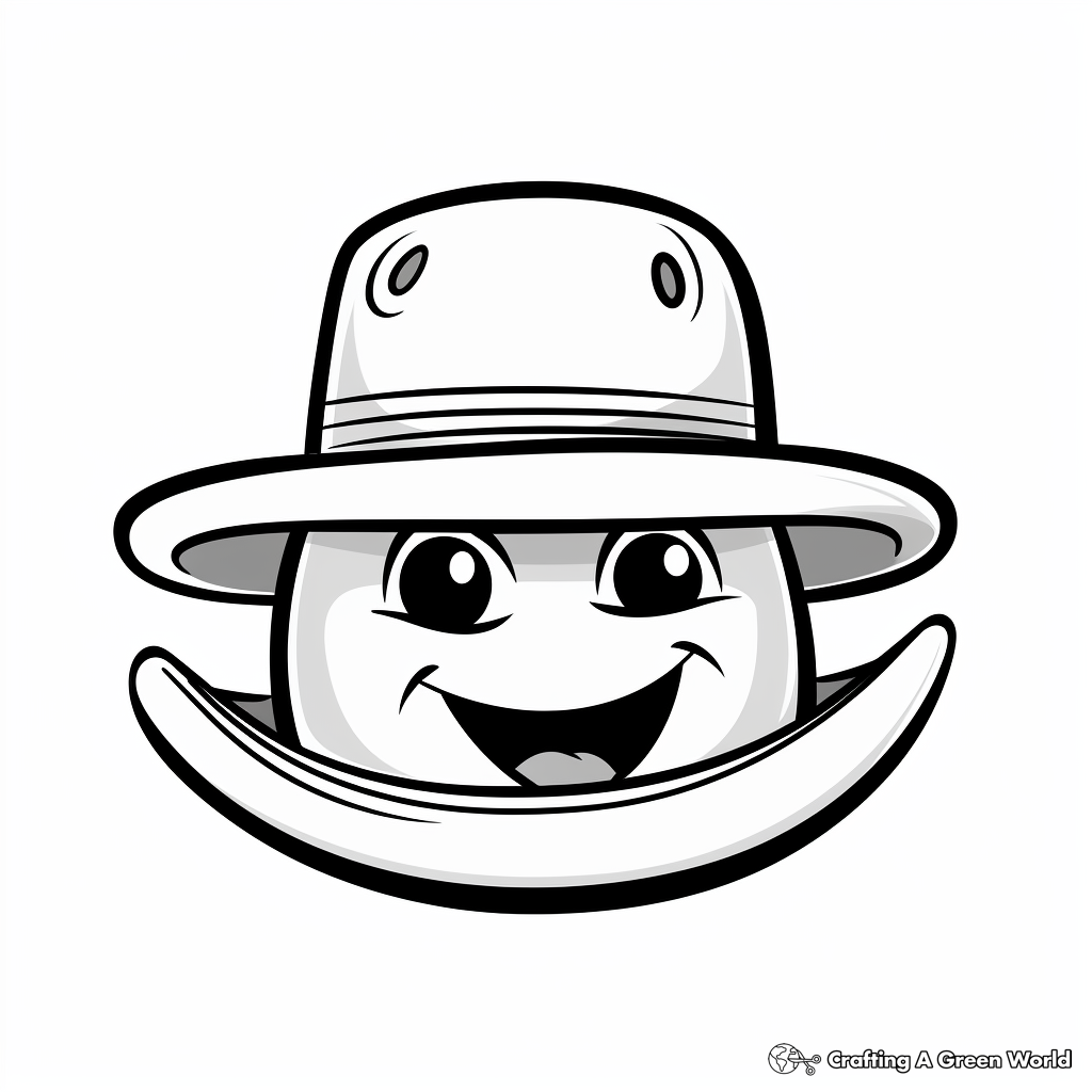 Cowboy hat coloring pages