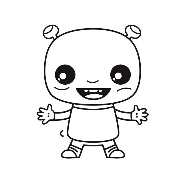 Baby robot coloring pages for kids baby robot coloring pages outline sketch drawing vector program drawing program outline program sketch png and vector with transparent background for free download