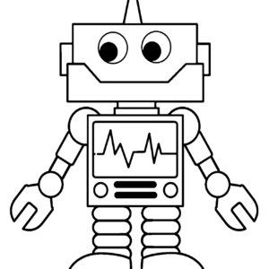 Robot coloring pages printable for free download