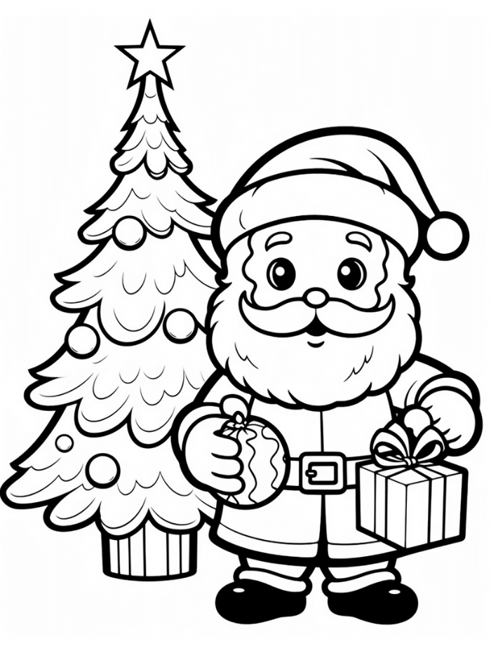 Santa coloring pages hue therapy santa coloring pages free christmas coloring pages printable christmas coloring pages
