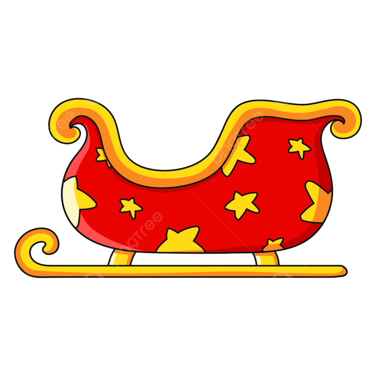 Sleigh coloring book png transparent images free download vector files