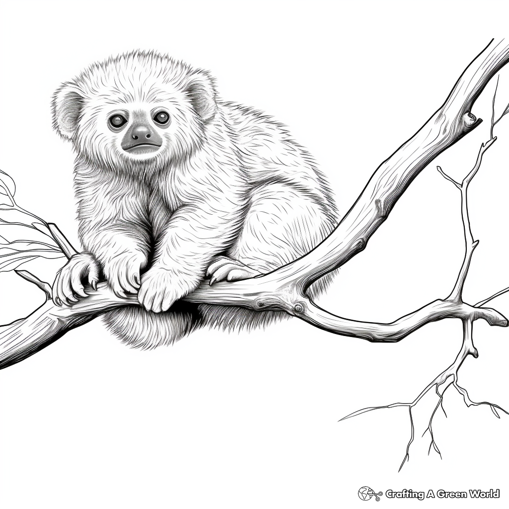 Sloth coloring pages