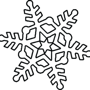 Snowflake coloring pages printable for free download