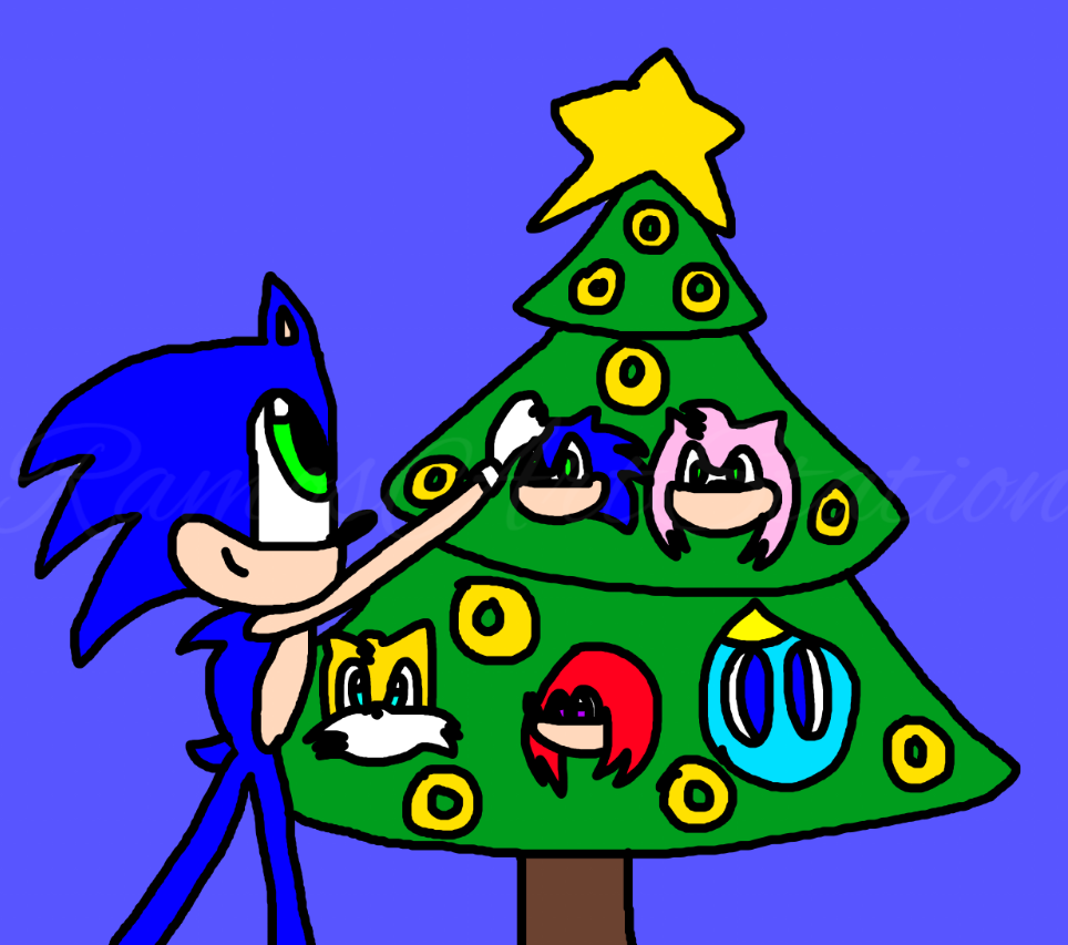 Sonics xmas tree by ramosartstation on