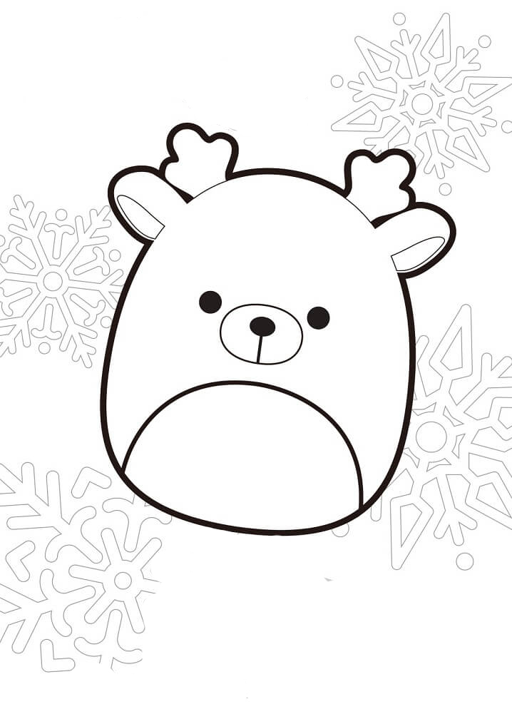 Ruby squishmallows coloring page cute easy drawings cute coloring pages coloring pages