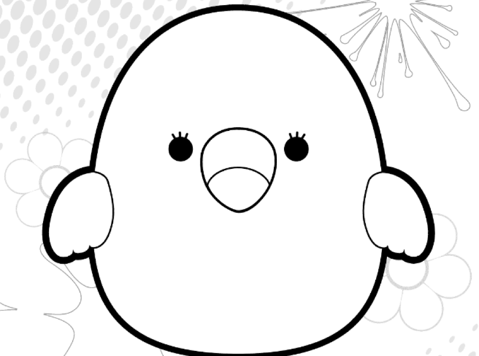 Squishmallow coloring pages