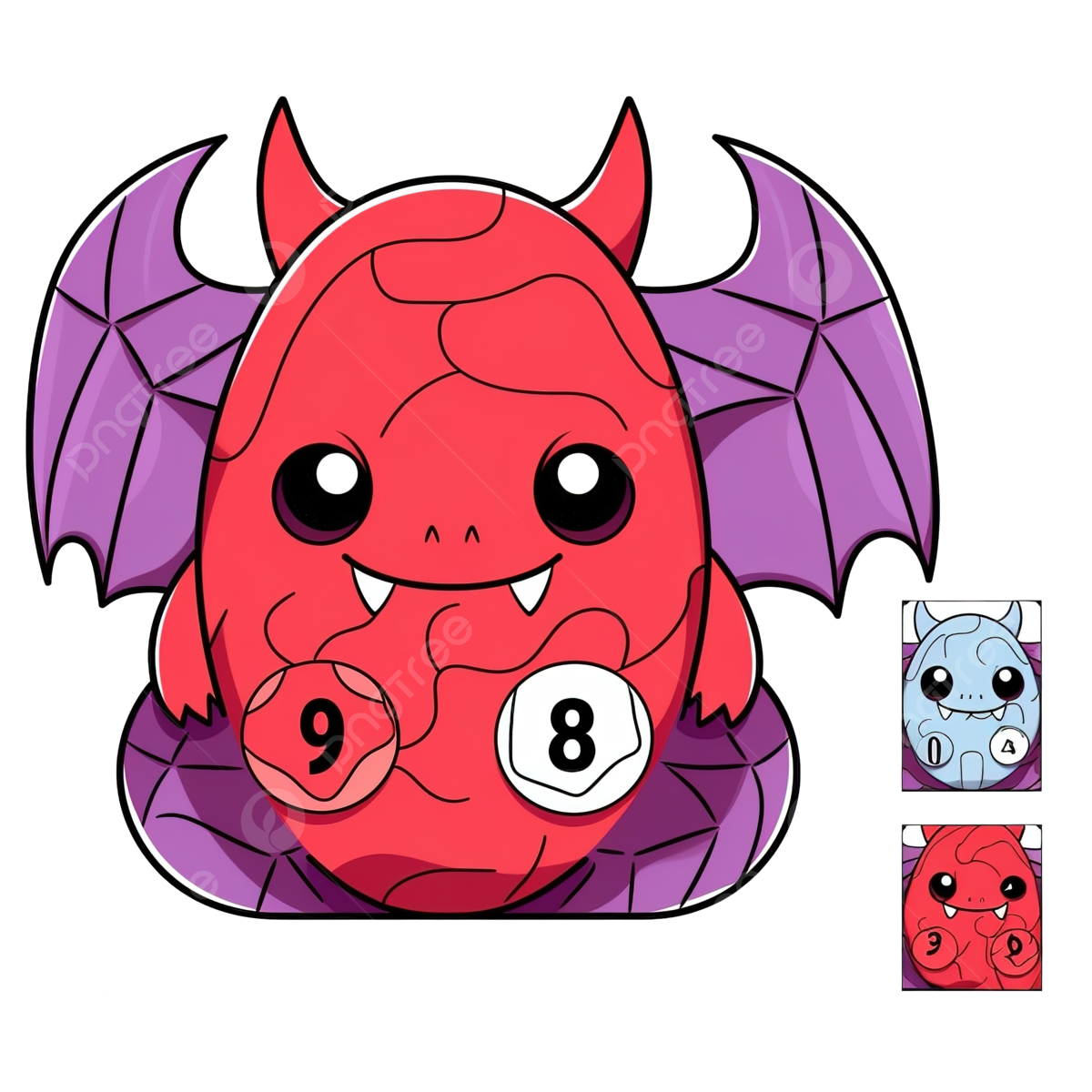 Devil color by number squishmallow coloring page game for kids kawaii cartoon vector math game math worksheet cartoon template png transparent image and clipart for free download
