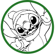 Disney stitch christmas coloring pages
