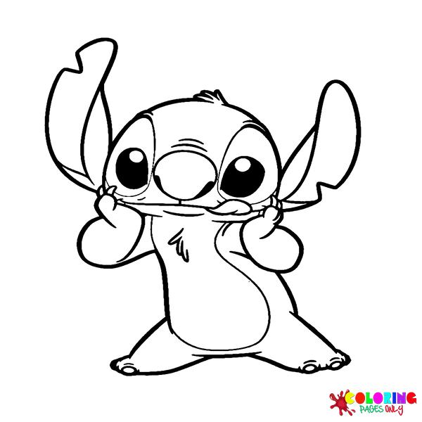 Stitch coloring pages
