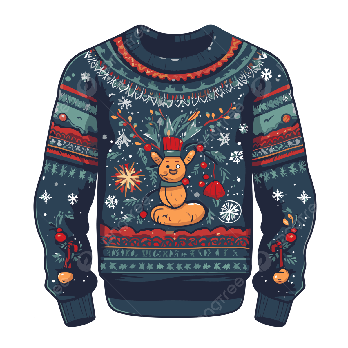 Christmas sweater png vector psd and clipart with transparent background for free download