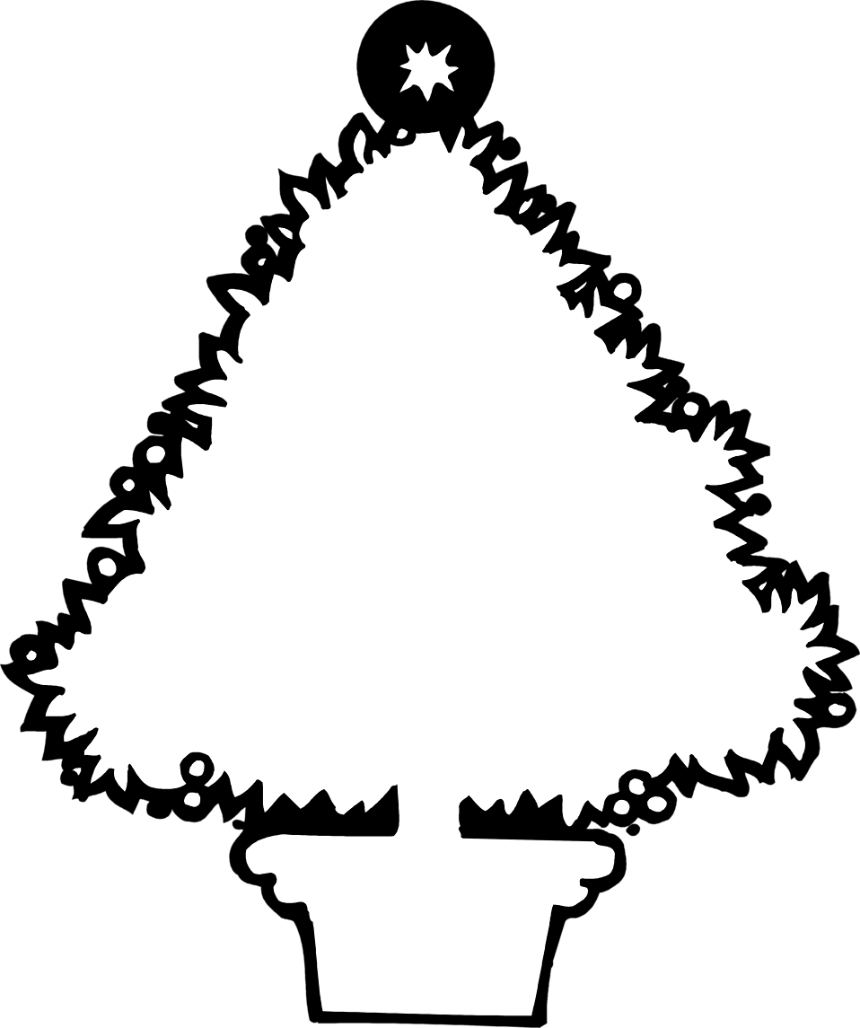 Christmas tree free stock photo illustration of a blank christmas tree