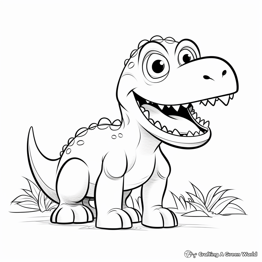 T rex coloring pages