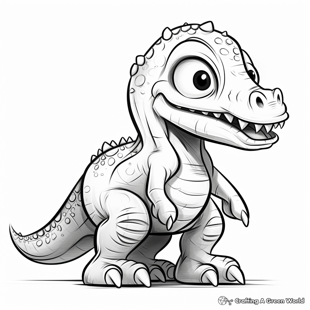 Little dinosaur coloring pages