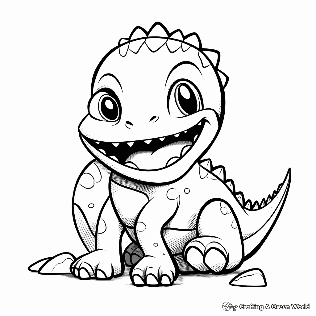 T rex coloring pages