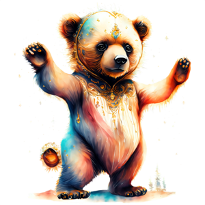 Download celebration with cartoon teddy bear png online