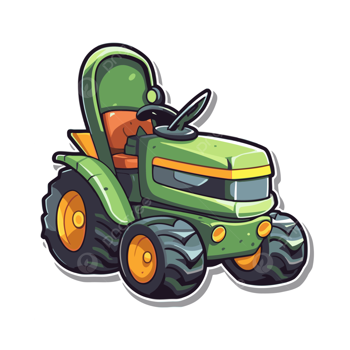 Green tractor vector art template and coloring page clipart lip drawing tractor drawing ring drawing png and vector with transparent background for free download