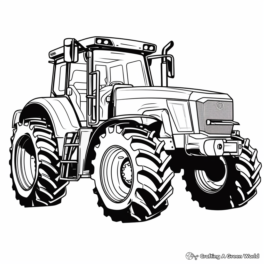 Tractor coloring pages