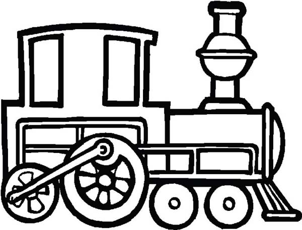 Draw a steam train loring page