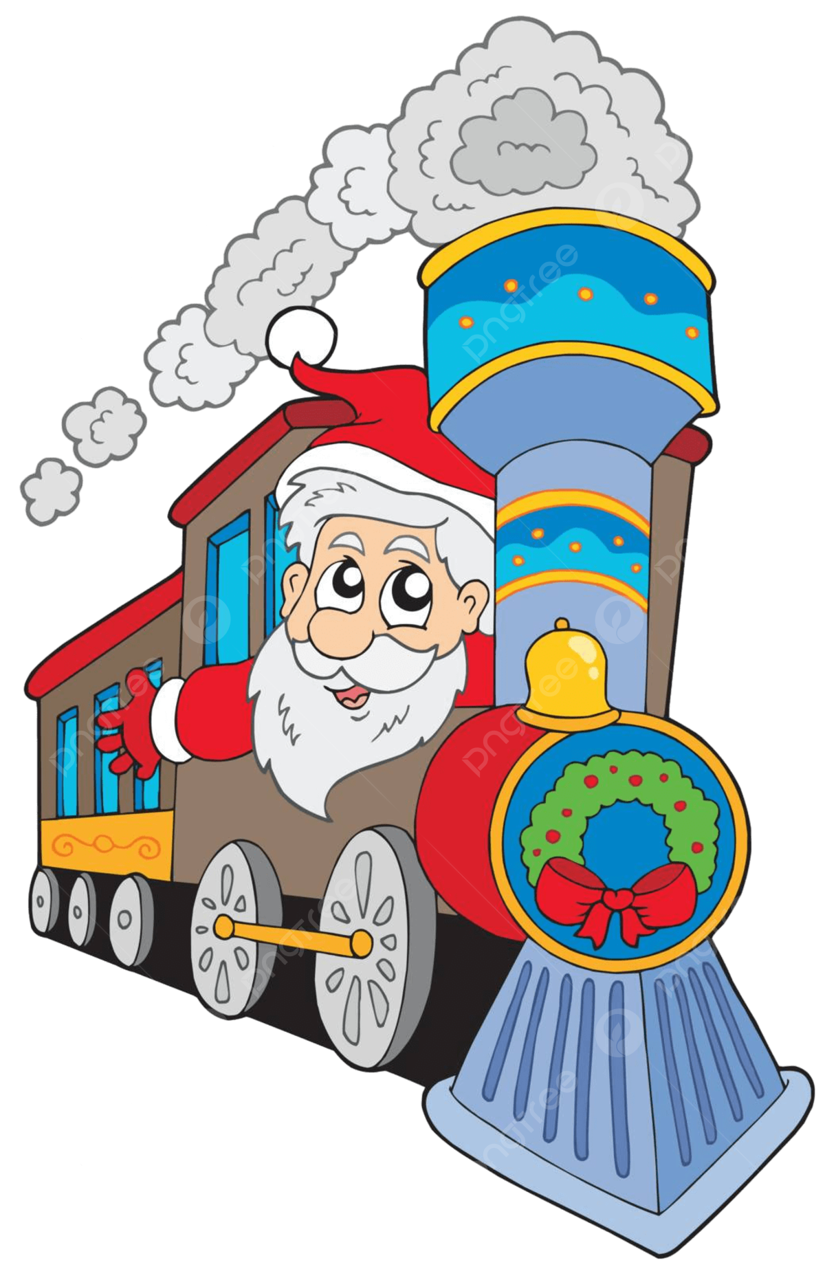 Santa train png transparent images free download vector files