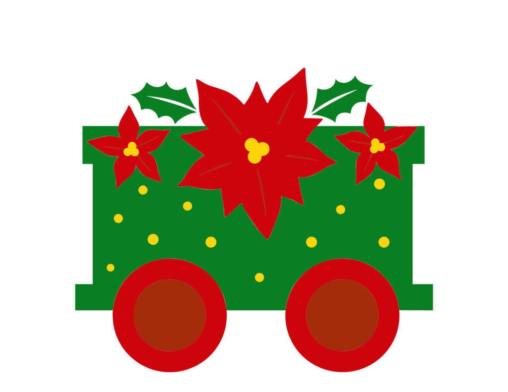 Christmas train play dough mats free printable