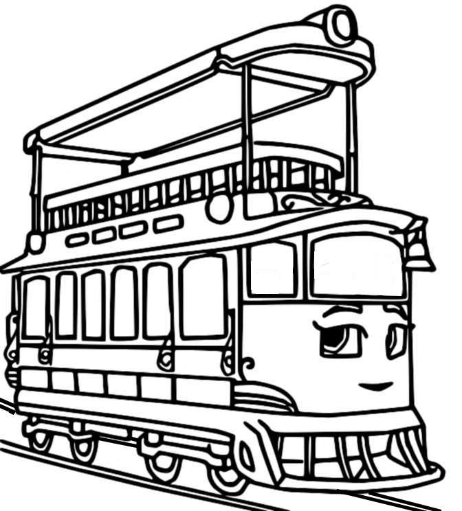 Coloring page mighty express peoplemover penny coloring pages coloring pages for kids free printable coloring pages