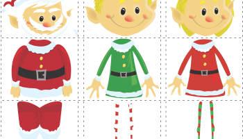 Christmas words bingo game