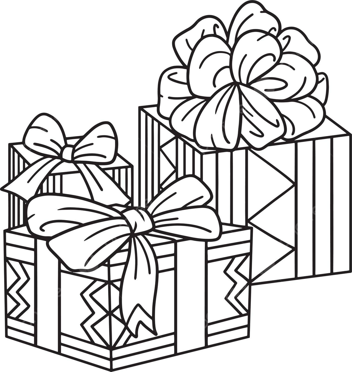 Gifts coloring page png transparent images free download vector files