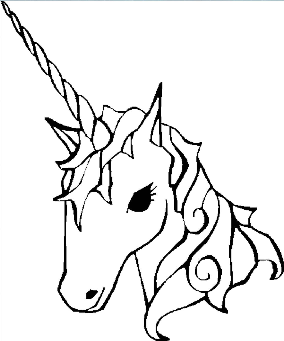 Unicorn coloring page coloring book dieren kleurplaten eenhoorn tekenen eenvoudige tekeningen