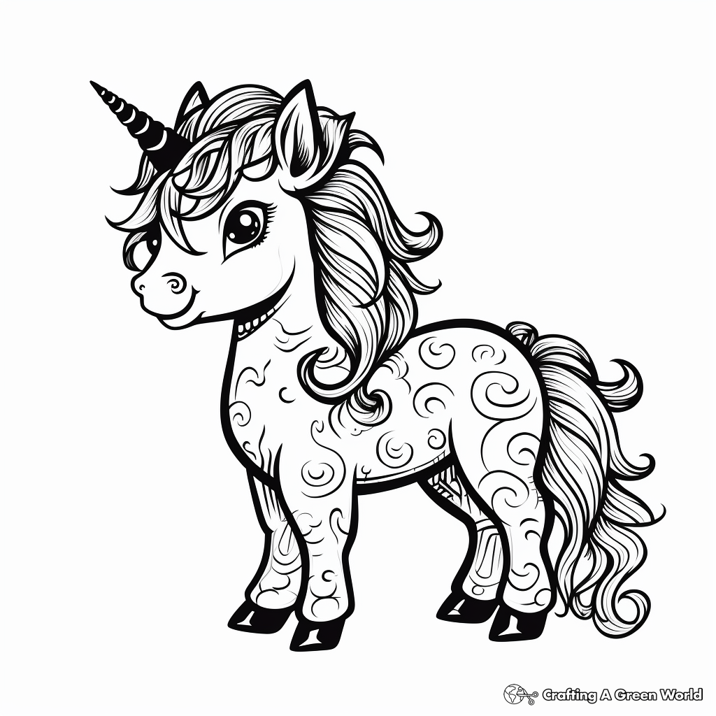Unicorn coloring pages