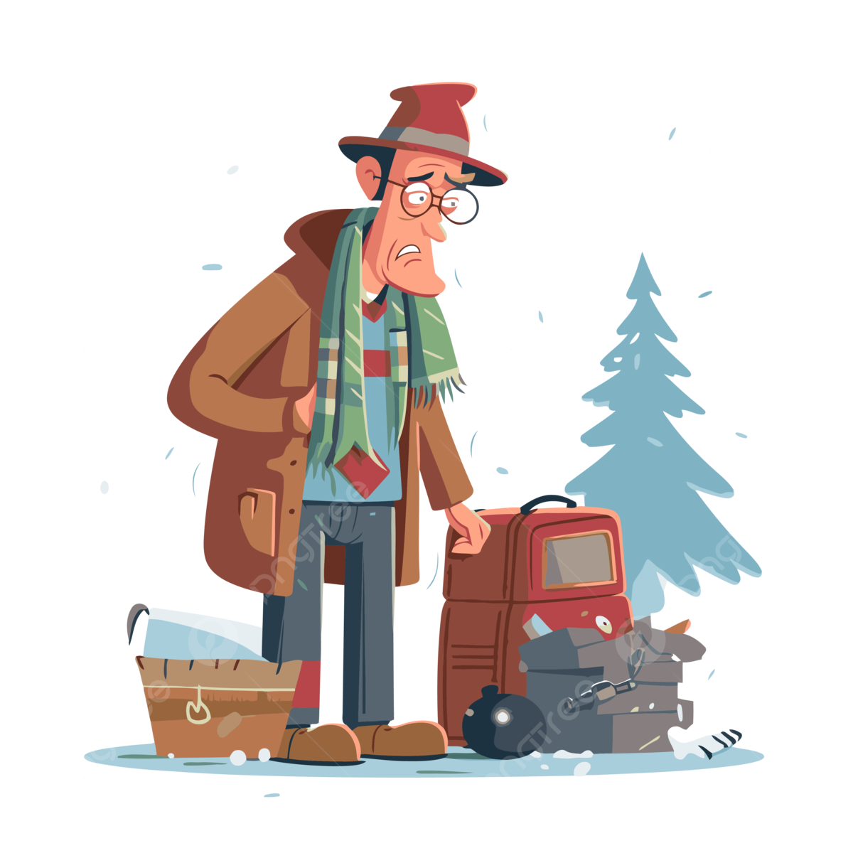 Christmas vacation png vector psd and clipart with transparent background for free download
