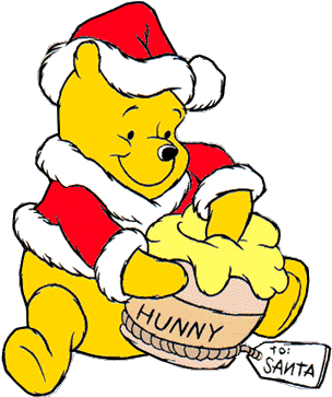 Merry christmas clipart pooh