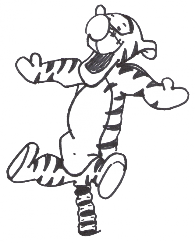 Tigger worm coloring pages download free printable