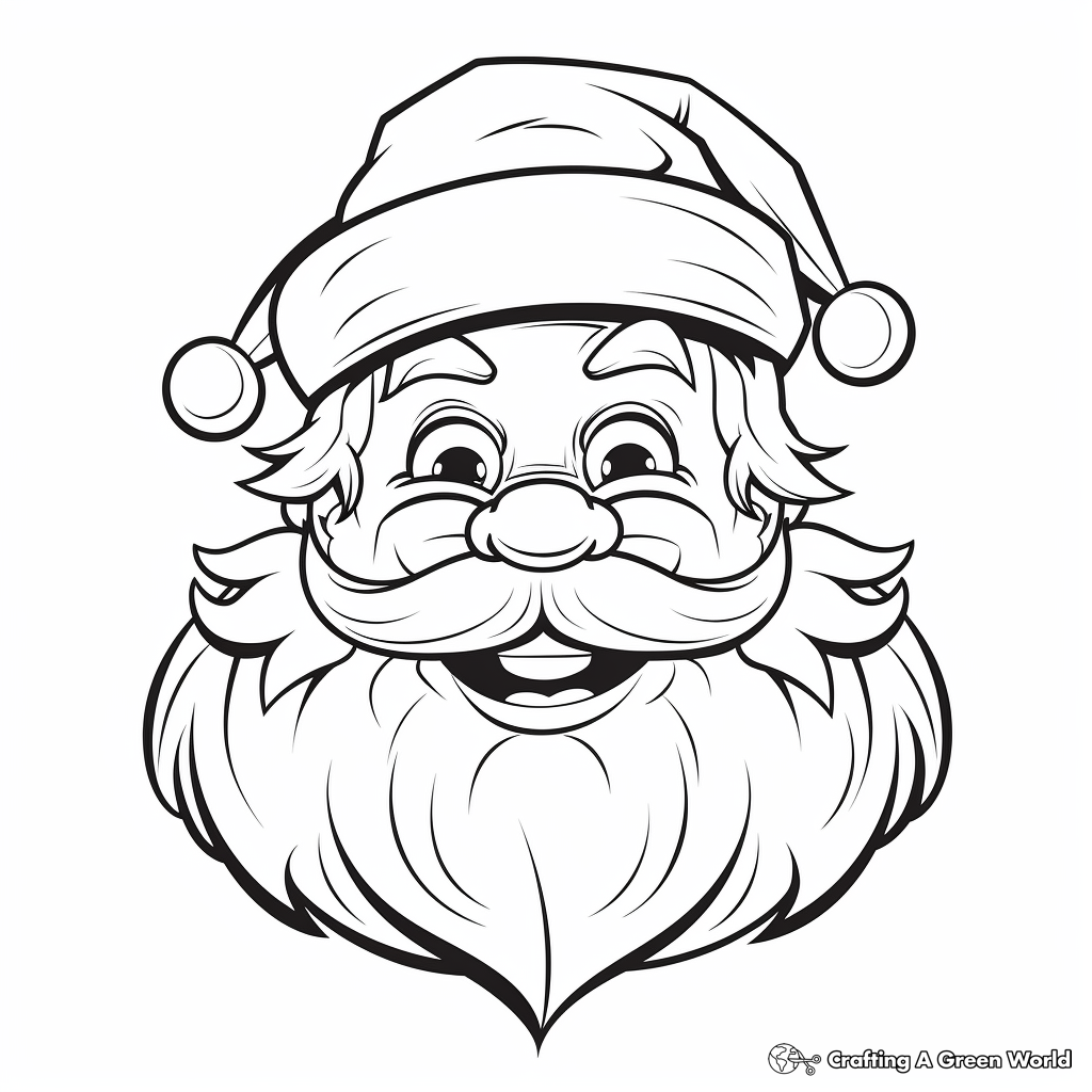 Santa coloring pages
