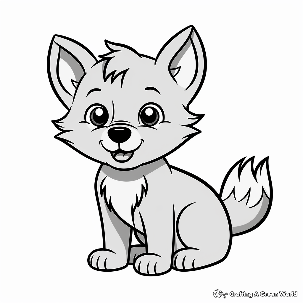 Grey wolf coloring pages