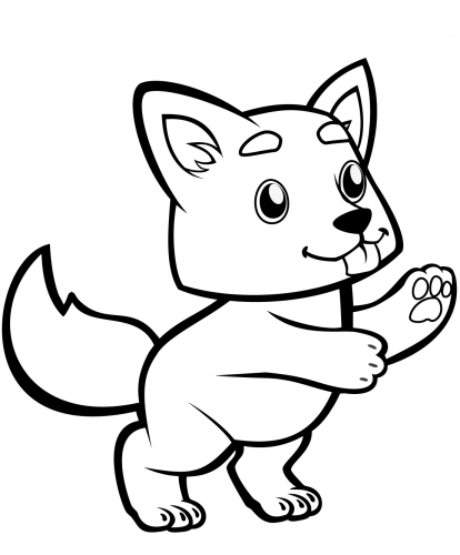 Free wolf coloring pages printable