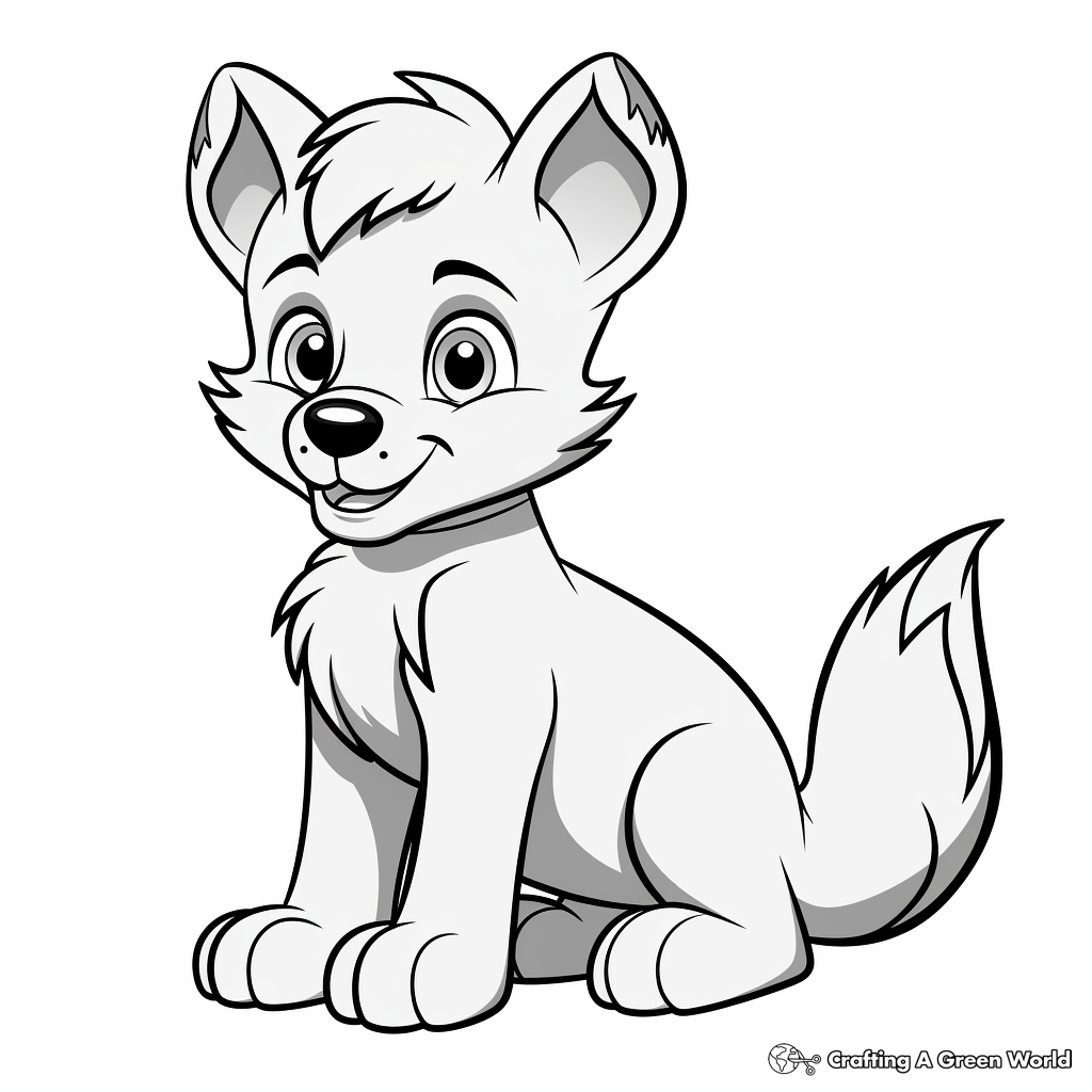 Grey wolf coloring pages